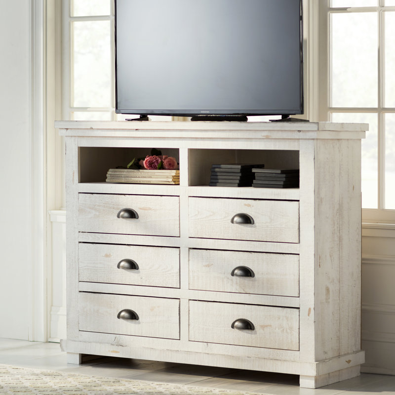 Lark Manor Castagnier 6 Drawer Media Chest & Reviews Wayfair